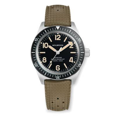 Montre automatique Skindiver - Vintage lum & cadran noir - Wolbrook