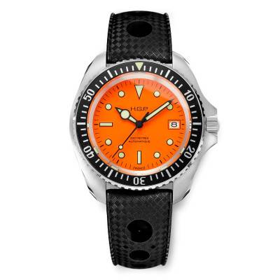 Automatic Diver 200m Watch - Orange - HGP