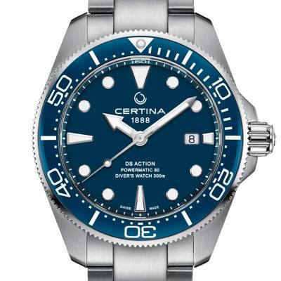 Montre DS Action Diver 43mm Powermatic 80 C0326071104100 - Certina