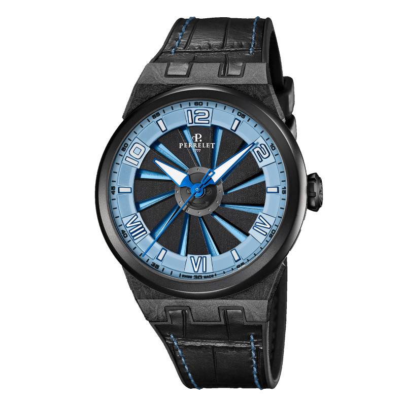 Turbine Carbon Ice Blue A4065/5 Watch - Perrelet