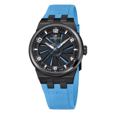 Turbine Titanium Ice Blue Watch A4067/7 - Perrelet