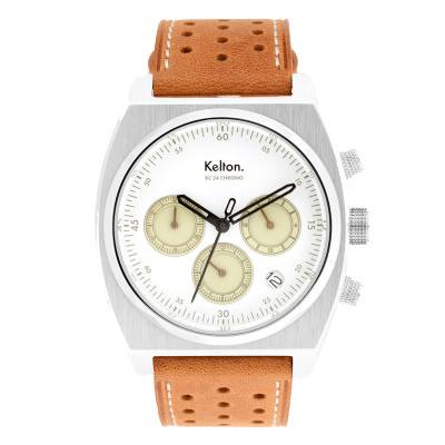 Montre RC 24 Chrono Méca-Quartz Blanc 9124842 - Kelton