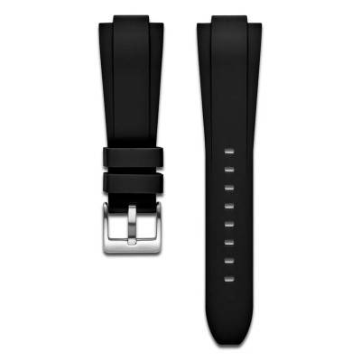 Black Silicone Watch Band 14 mm - Maison du Temps