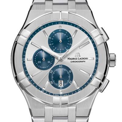 "Watch Aikon Quartz Chronograph 42mm AI1118-SS002-230-1" - Maurice Lacroix
