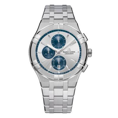 "Watch Aikon Quartz Chronograph 42mm AI1118-SS002-230-1" - Maurice Lacroix