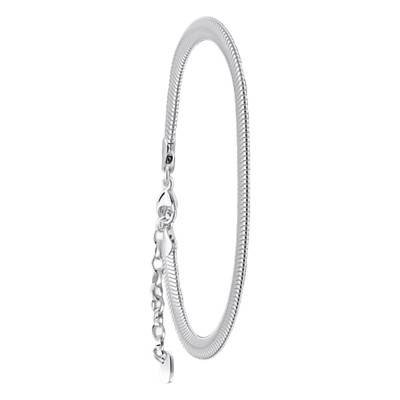 Bracelet Chaîne Bold Élégance Maille Serpentine en Argent 925, Longueur 16 à 19 cm, Largeur 4 mm - A2169-001-21 - Thomas Sabo