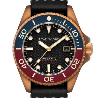 Montre Tesei Bronze Swiss Automatic "Soda Black" SP-5060-08 - Spinnaker