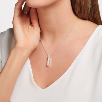 Collier Maille Forçat en Argent 925 & Zircones, Longueur 40 à 45 cm, Largeur 1,20 mm - KE2113-051-14 - Thomas Sabo