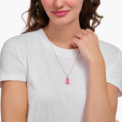 925 Silver, Cubic Zirconia & Pink Crystal Haribo Pendant - PE967-052-9 - Thomas Sabo