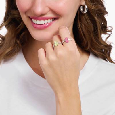 Bague Haribo Rose en Argent 925, Cristal & Zircones - TR2459-052-9 - Thomas Sabo