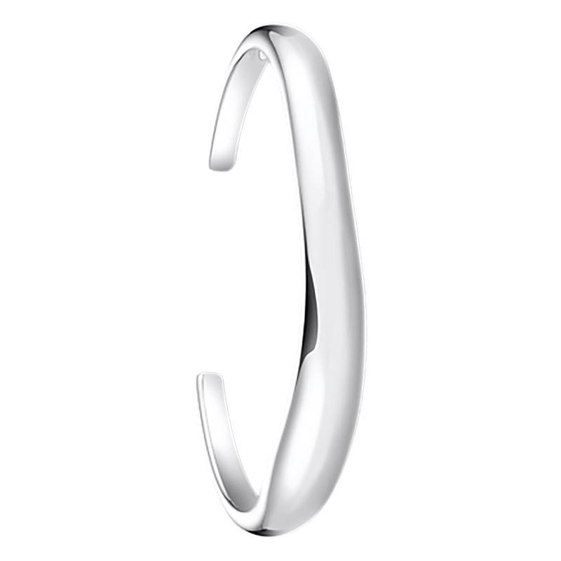 925 Silver Bold Élégance Curved Bangle Bracelet, Length 15 cm and 17 cm - AR116-001-21 - Thomas Sabo