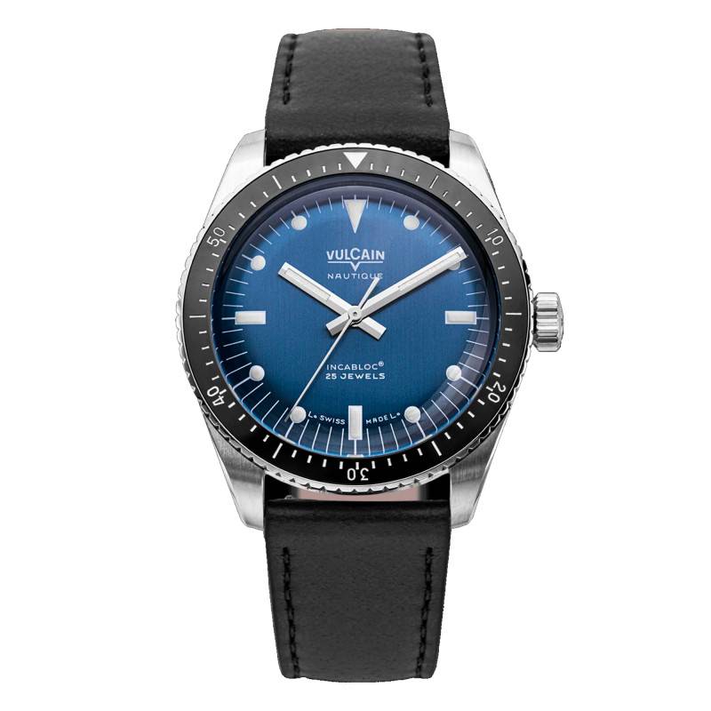 Skindiver Nautique Blue White Lum Watch 660170B37 - Vulcain