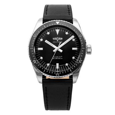 Vulcain Watch Skindiver Nautique Black White Lum 660170B07 - Vulcain