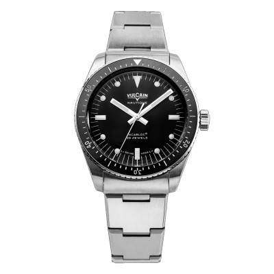 Vulcain Watch Skindiver Nautique Black White Lum 660170B07 - Vulcain