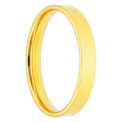 Alliance Ruban Confort en Or Jaune 375, Largeur 2 à 5 mm - Amore