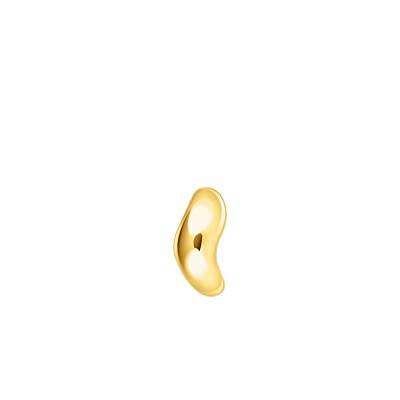 1 Bold Élégance Curved Yellow Gold-Plated Cuff Earring - EC0030-413-39 - Thomas Sabo