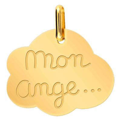 Médaille Mon Ange Or Jaune 750 - Lucas Lucor