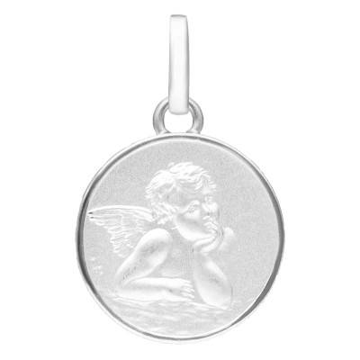 Médaille Ange Raphaël, Argent 925, Diamètre 15 mm - Emanessence
