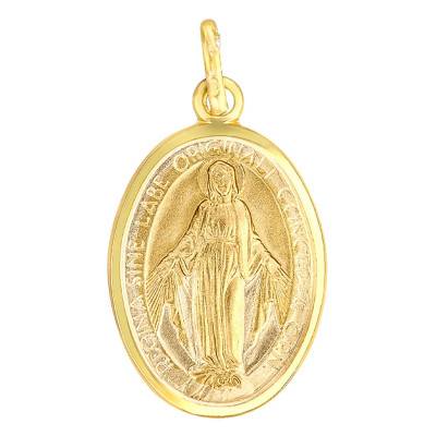375/1000 Yellow Gold Miraculous Medal - Emanessence