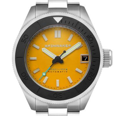 Spinnaker Piccard Auto Lemon Yellow Watch SP-5098-44 - Spinnaker