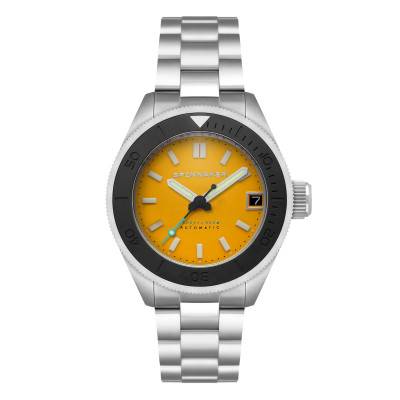 Spinnaker Piccard Auto Lemon Yellow Watch SP-5098-44 - Spinnaker