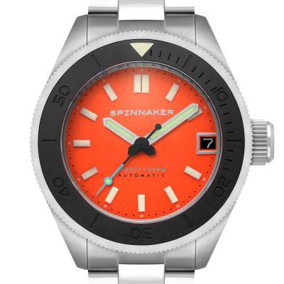 Spinnaker Piccard Auto Tangerine Orange SP-5098-99 Watch - Spinnaker