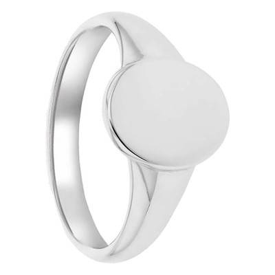 925 Silver Oval Signet Ring - Emanessence