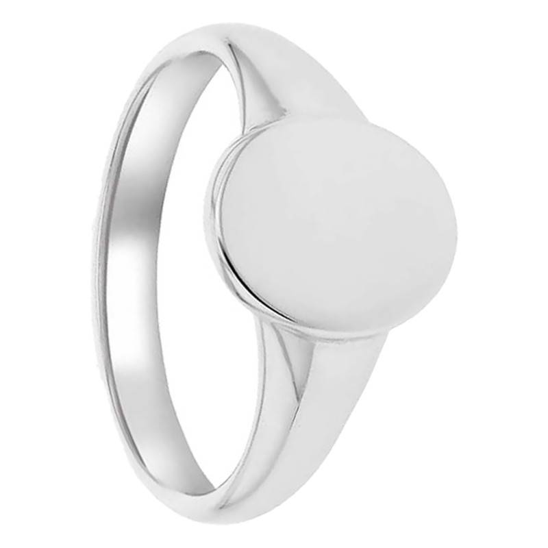 925 Silver Oval Signet Ring - Emanessence