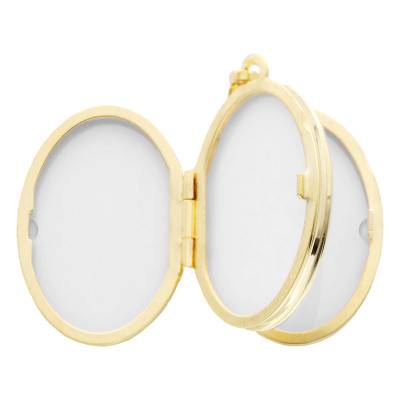 Pendentif Porte Photo Ovale & Or Jaune 375 - Vandona