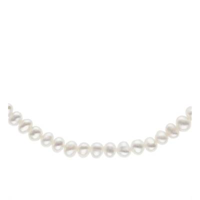 Gold-Tone Pearl Necklace, 45 cm Length - Emanessence