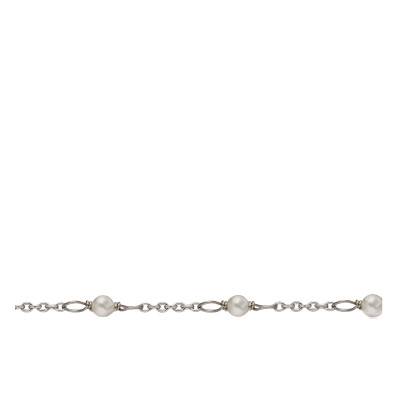 925 Silver Pearl Necklace, 65 cm Length - Emanessence