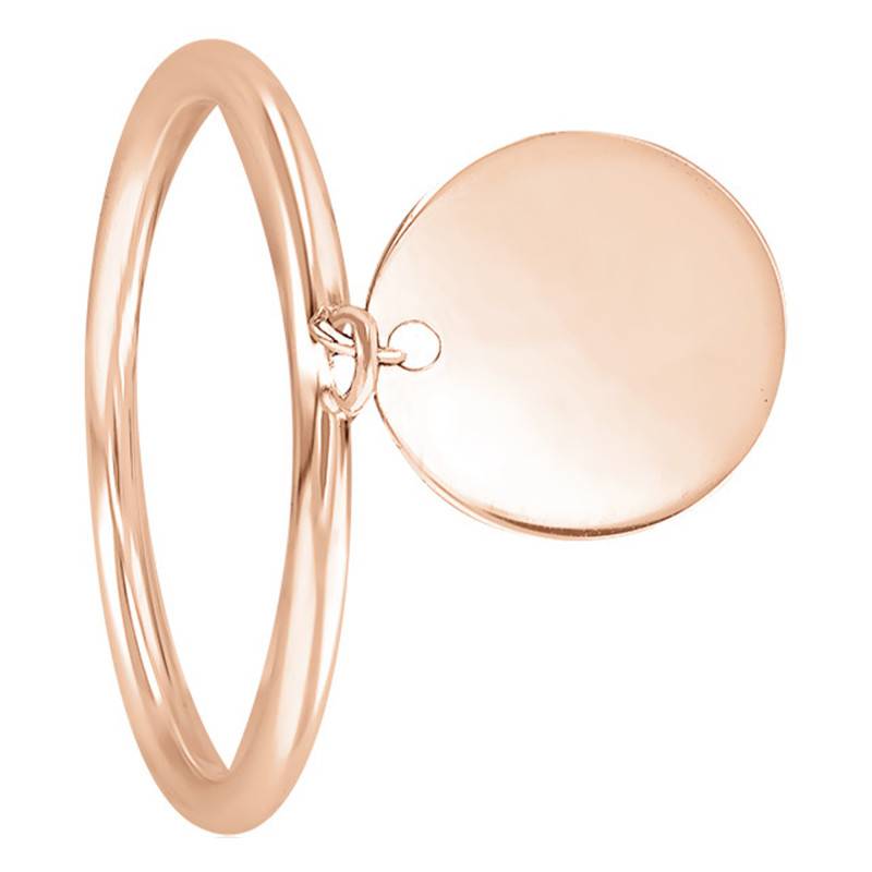 Rose Gold-Plated Ring & Charm - Emanessence