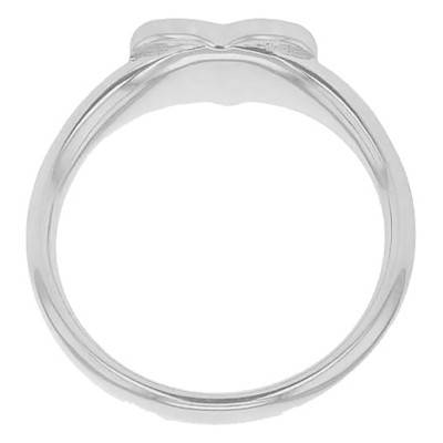 925 Sterling Silver Heart Signet Ring - Emanessence