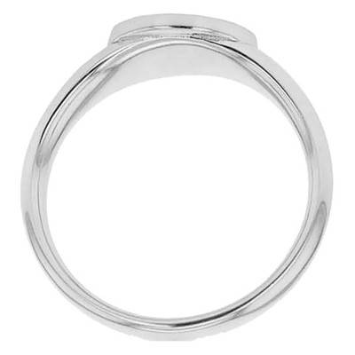 Round 925 Sterling Silver Signet Ring - Emanessence