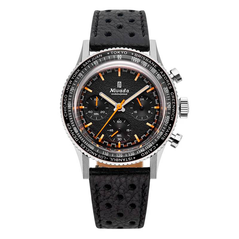 Nivada Grenchen Chronoking Mecaquartz Interchangeable Bezels Watch - Nivada Grenchen