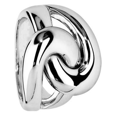 925 Rhodium-Plated Silver Knot Ring - Emanessence