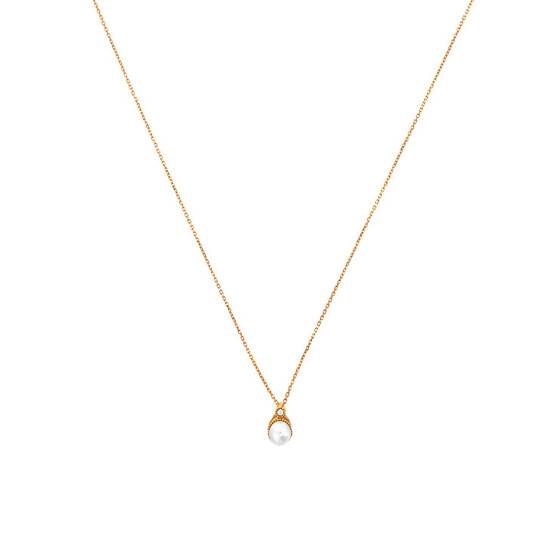 Collier Ancien Perles De Culture Et Or Jaune 18K - Vintage