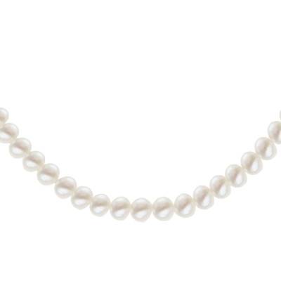 925 Silver & Pearl Necklace, 45 cm to 50 cm Length - Emanessence