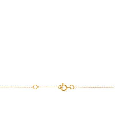 Collier Arbre de Vie & Coeur Or Jaune 375, Longueur 40 à 42cm - Emanessence