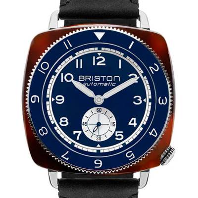 Montre Clubmaster Legend Petite Seconde Bleu Marine 241639.SA.T.15W.CH - Briston