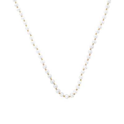 Collier En Enfilade De Perles De Culture Et Or Jaune 750, 45 cm - Emanessence