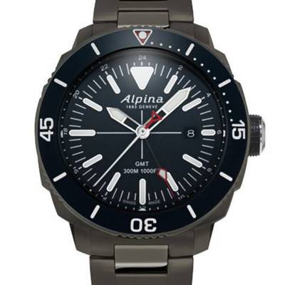 Montre Seastrong Diver GMT blue AL-247LNN4TV6B - Alpina