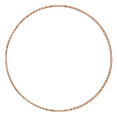 750/1000 Rose Gold Flat Half-Bangle Bracelet, Diameter 65 mm, Width from 3 mm to 8 mm - Emanessence
