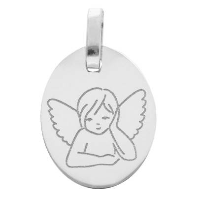 Médaille Ange aux Ailes Déployées en Or Blanc 375 ou 750 - Lucas Lucor