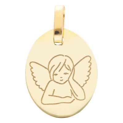 Médaille Ange aux Ailes Déployées en Or Jaune 375 ou 750 - Lucas Lucor