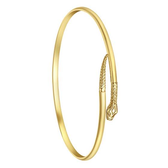 Serpent Bracelet Jonc PlaquÃ© Or Maty Or Jaune Jonc Serpent Or