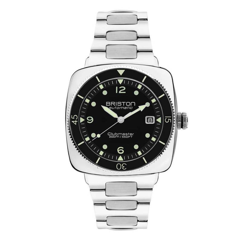 Black Steel Clubmaster Legend Diver Watch 241740.PS.LD.1.SB - Briston