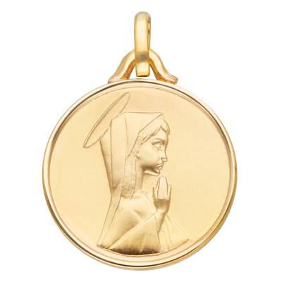 Médaille Vierge en Or Jaune 375 ou 750 - Lucas Lucor