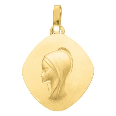 Médaille Vierge Losange en Or Jaune 375 ou 750 - Lucas Lucor