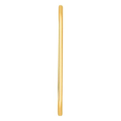 Yellow 18K Gold-Plated Round Wire Bangle Bracelet, Diameter 55 mm to 65 mm, Width 2 mm - Emanessence